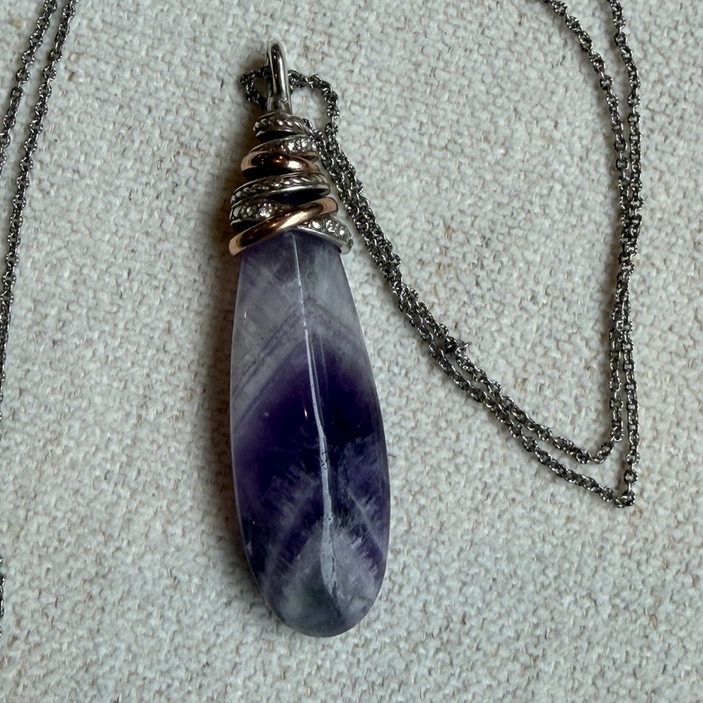 Brighton Amethyst and Gold Pendant Necklace
